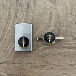 VINTAGE USN US Navy Attack Squadron 125 Lighter & Pin Bundle